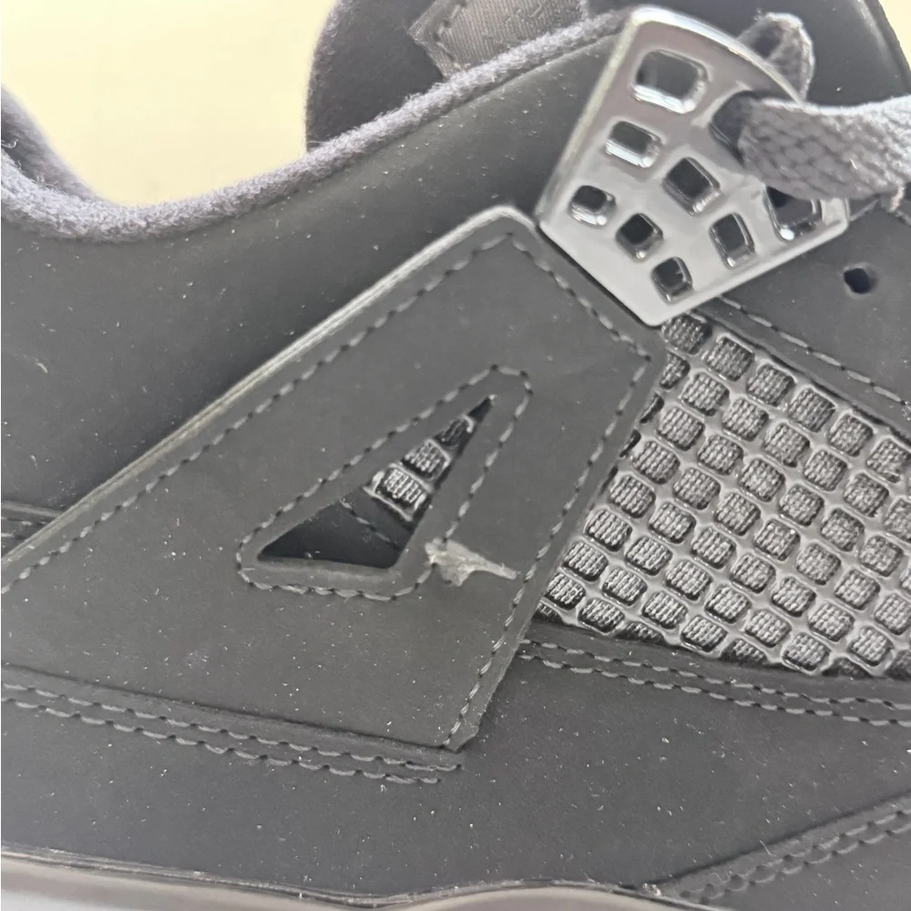 Jordan Men's All-Black Low-Top Basketball Sneakers - Picture 4 of 7